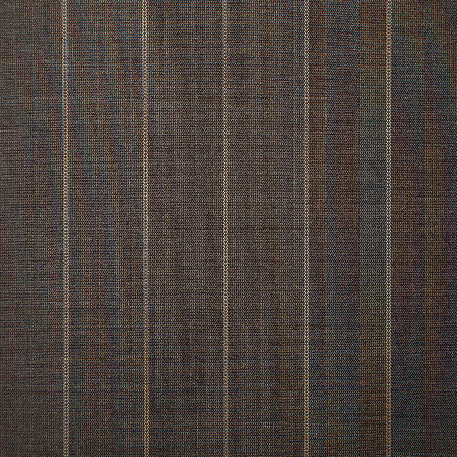 VBC Dark Chocolate & Beige Stripe Wool