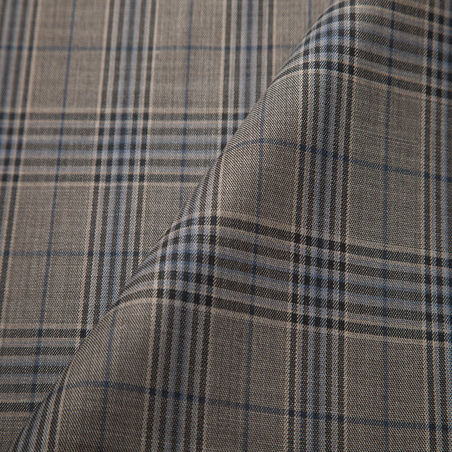 Stock & Sabiella Glen Check with Blue Overpane
